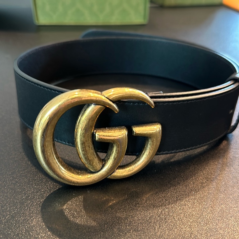 Gucci 2015 Re-Edition Wide Leather Belt